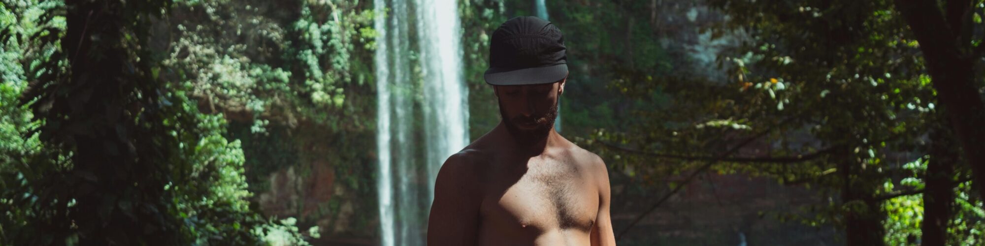 A man exploring hidden nature areas